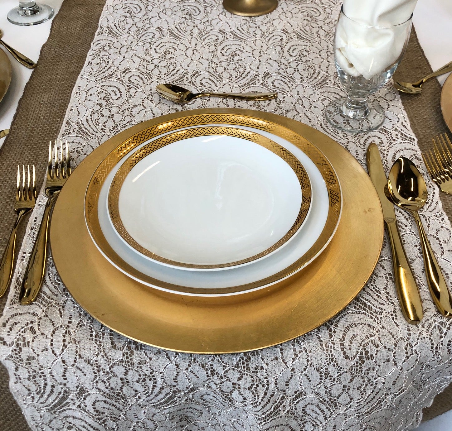 Classic Gold Cutlery (All our cutlery is priced individually & is packed and rented in groups of 5)