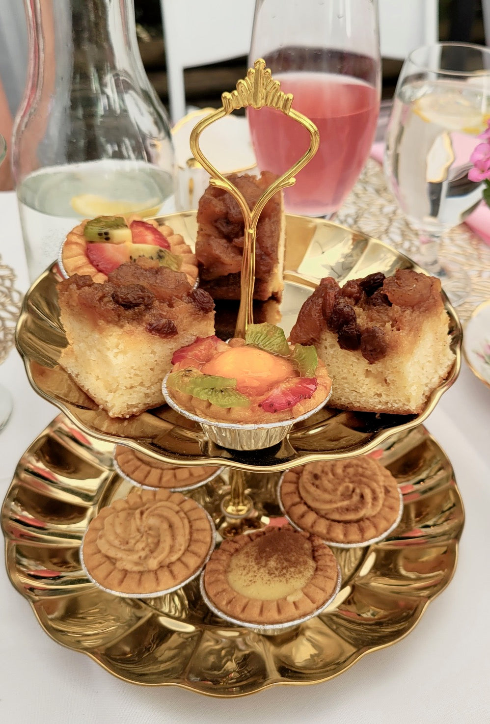 3 Tier Gold Dessert Stand