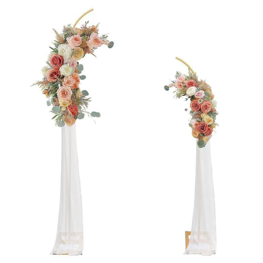 2 Piece Gold Arch Stand