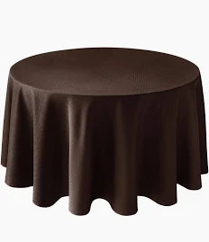 Tablecloth Brown Round 90"
