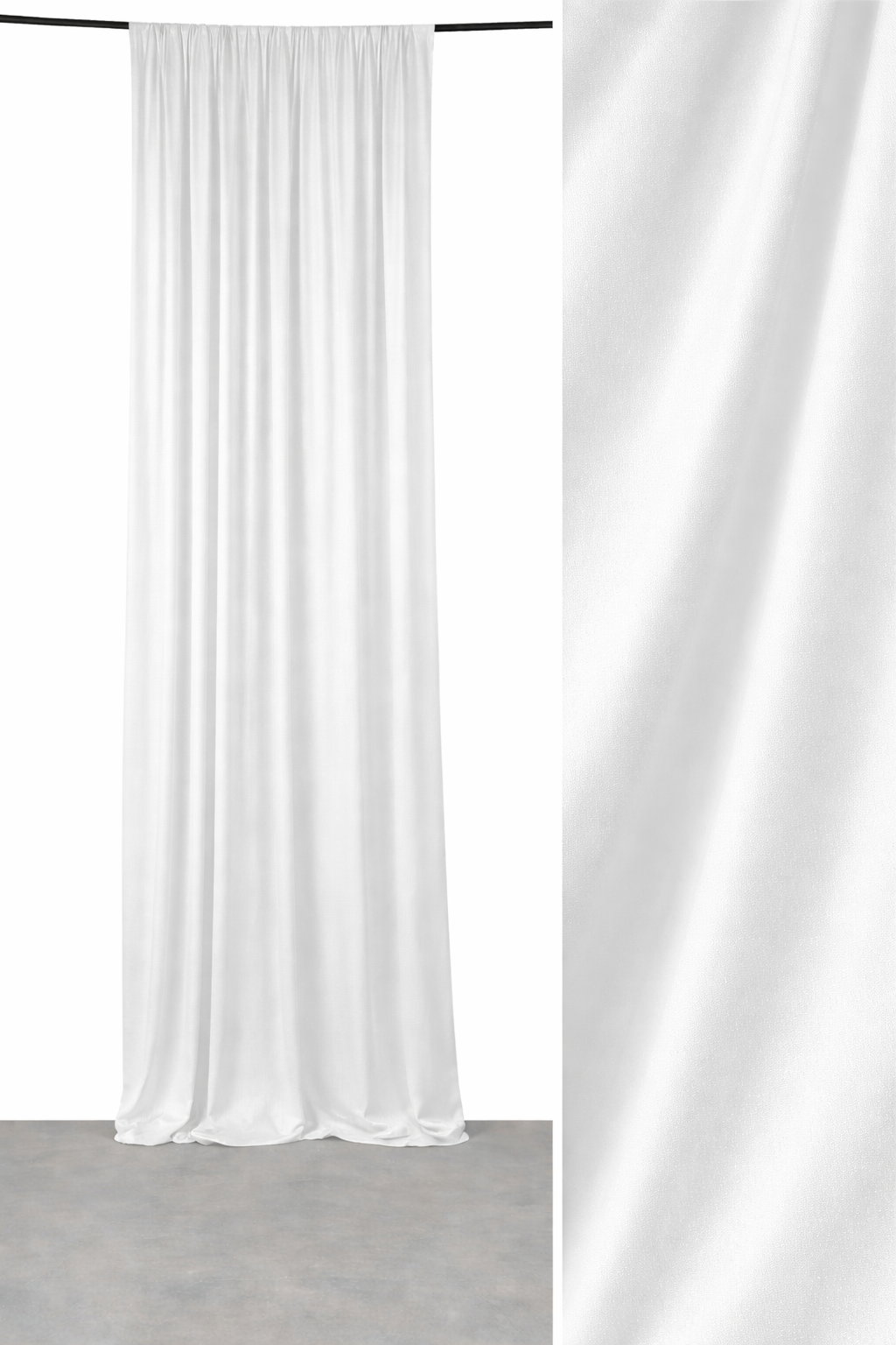 Silk White Backdrop Panel 10ft