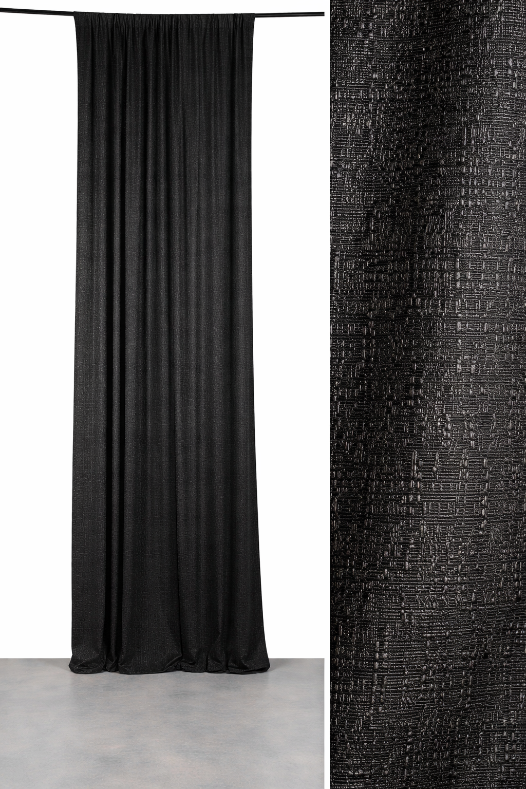 Black Textured Backdrop Panel 12ft