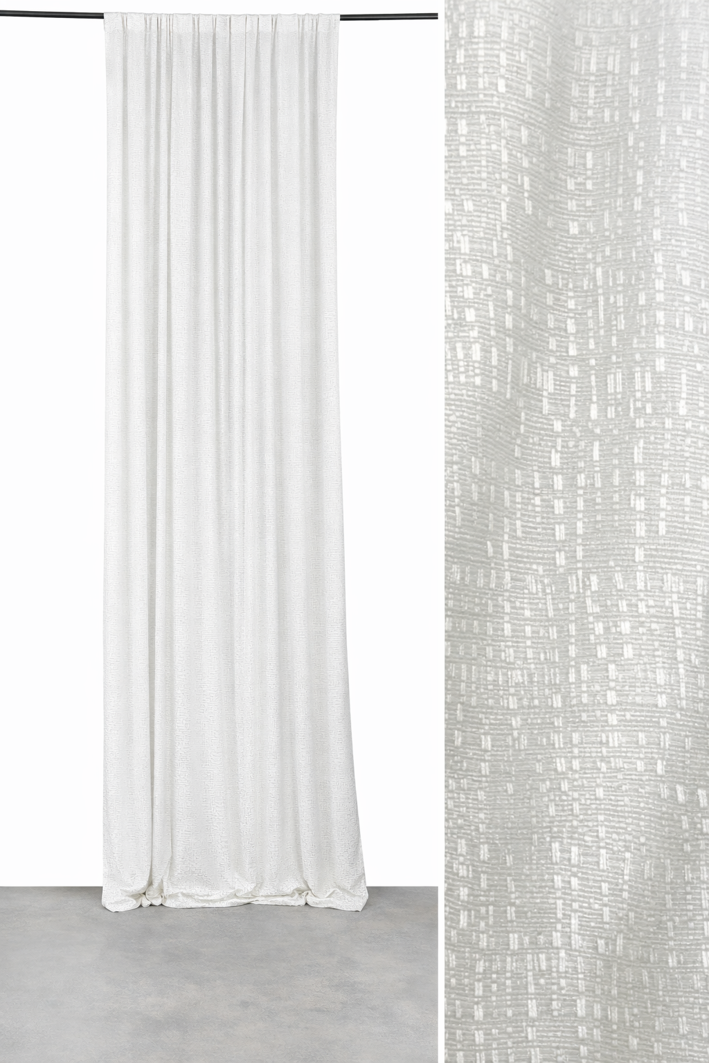 White Textured Backdrop Panel 8ft