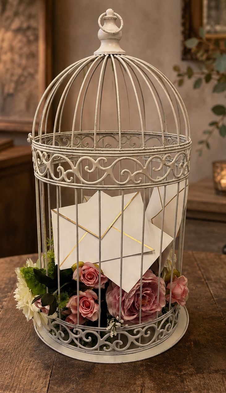 Birdcage White 23" X 11.5"