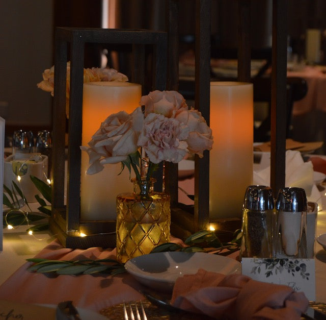 Wooden Frame candle Holder Sml