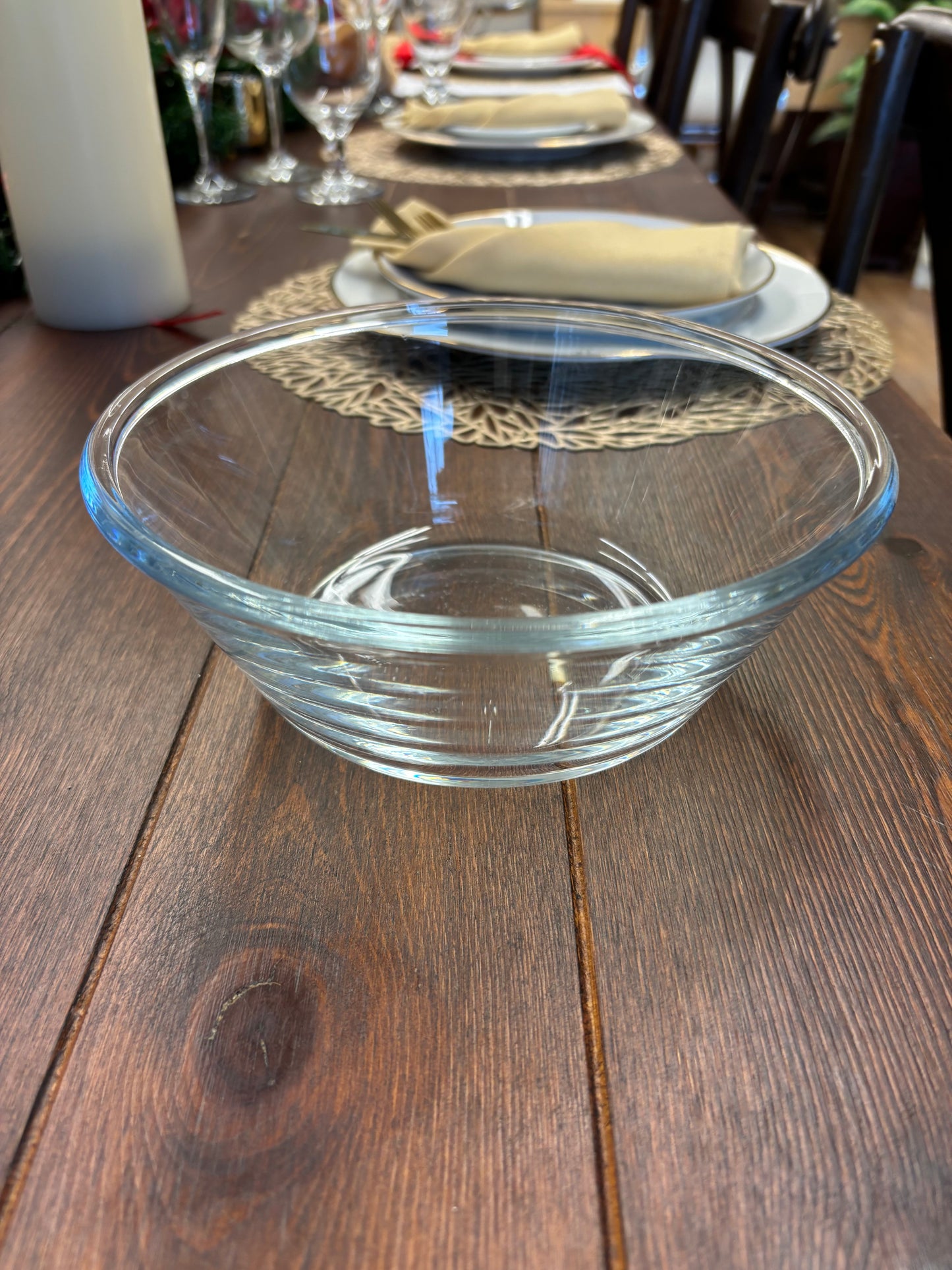 Glass Cone Bowl 7.75"