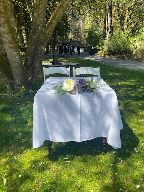 Flowers Signing table
