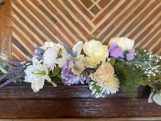 Lavender and purple garland 6'