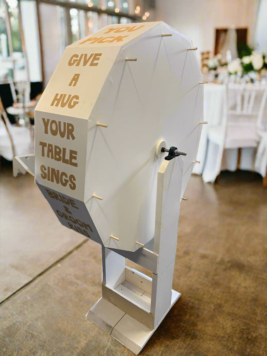 Wedding Game Wheel - White