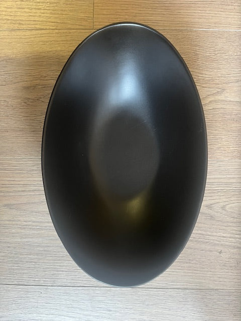 Tashi Black Oval Serving Bowl