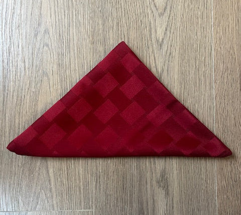 Burgundy Gingham Check Napkin