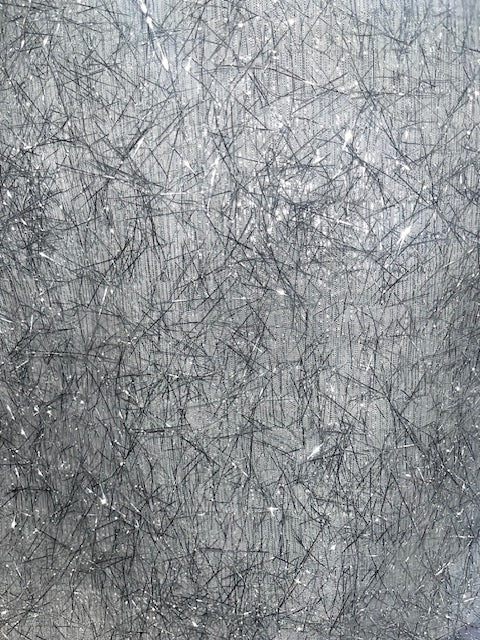 Shredded Silver Overlay 90"x 90"