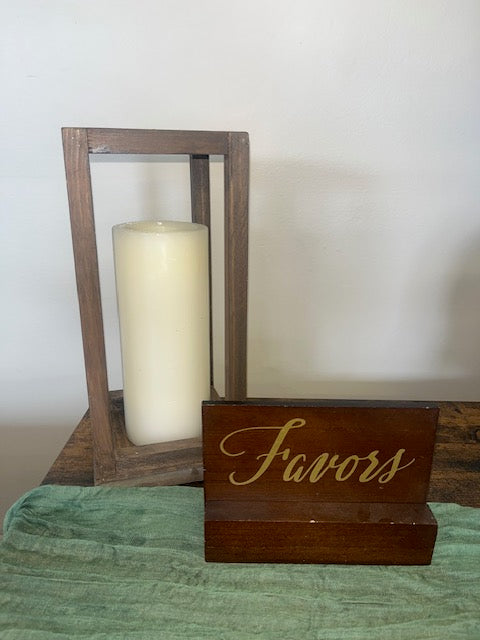 Favors Wood Sign