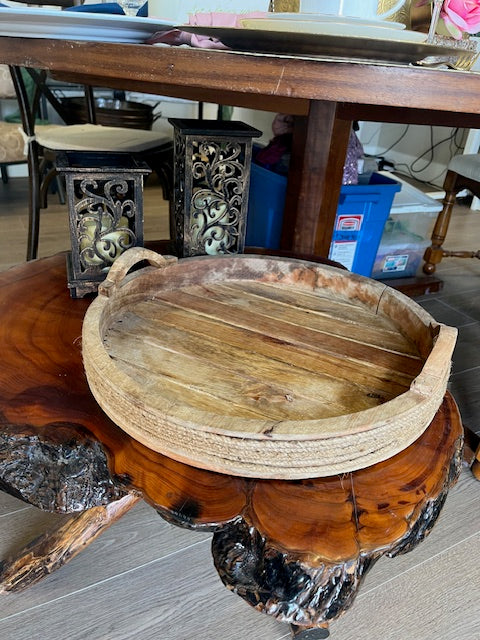 Wood Serving Platter 17.5"