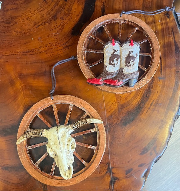 5" Western Wagon Wheel Table Accents