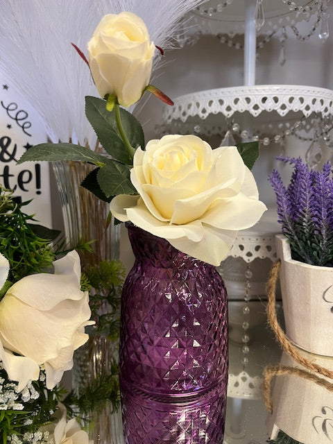Purple Glass Vase 5.25"