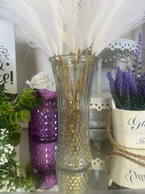 Vintage Trumpet Glass Vase