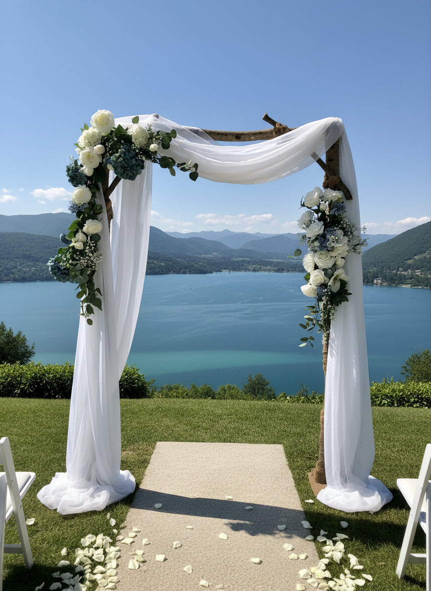 Blue/White Arch Flower Arrangement