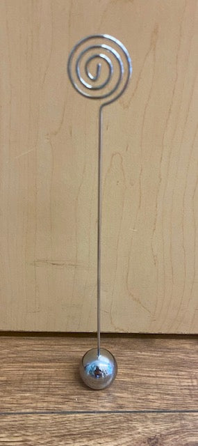 Spiral Menu / Table Number Holder