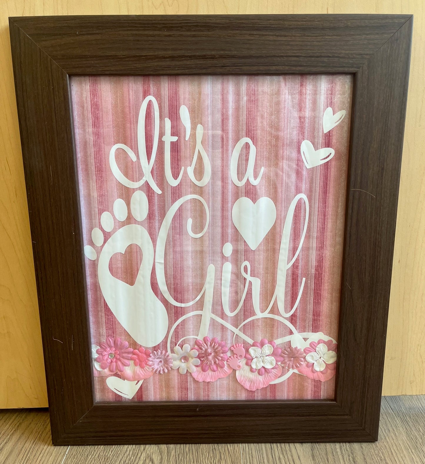 Its A Girl Framed Sign