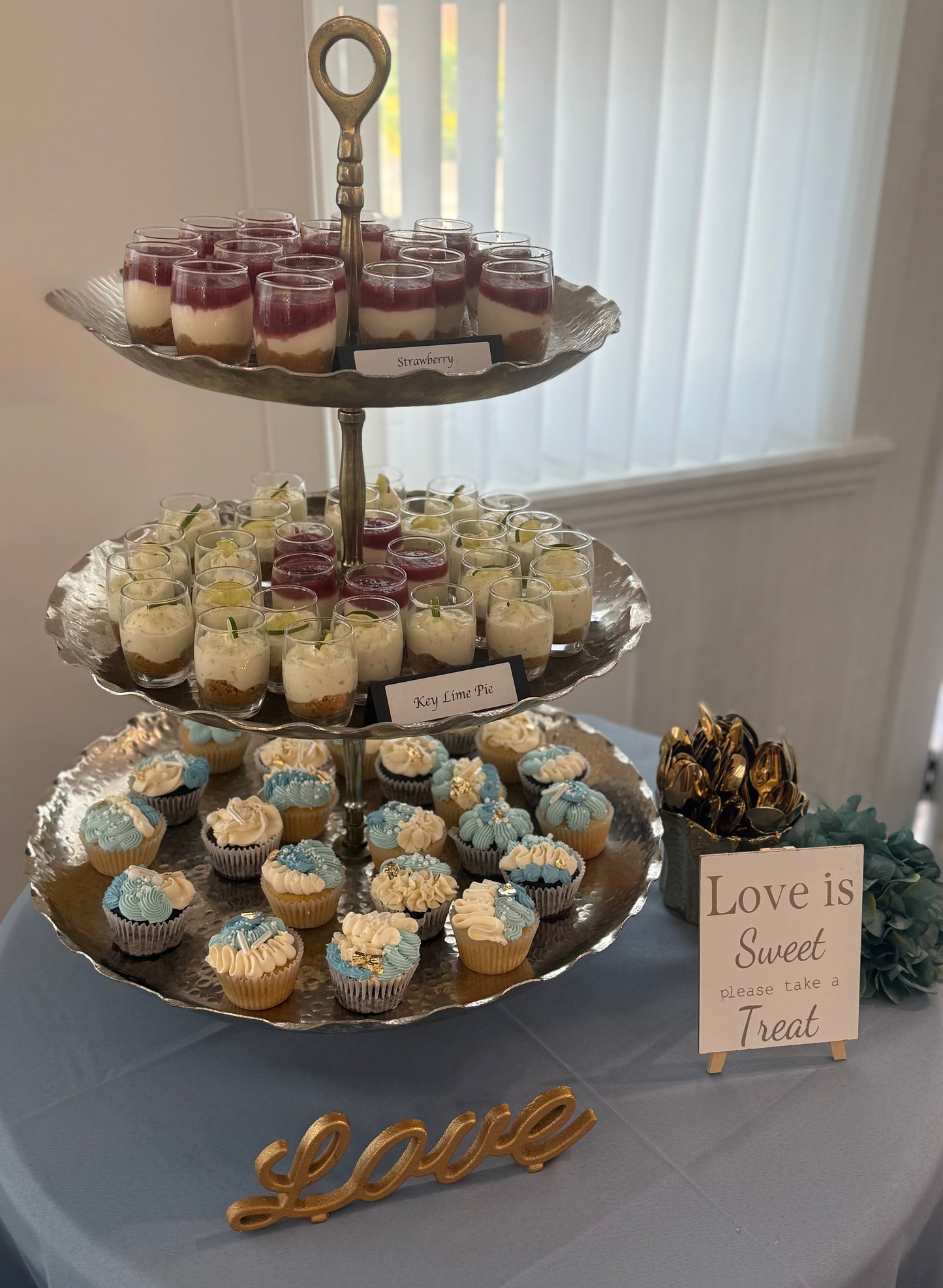 3 Tier Metal Cupcake Stand