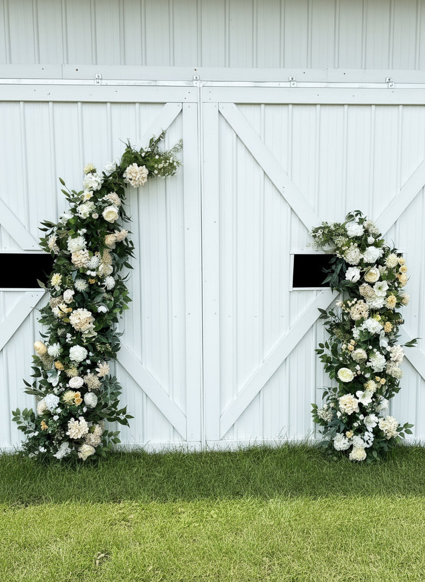 Cream Full Floral Arch (Large)