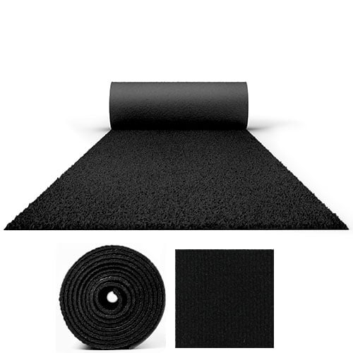 3' x 25' Black Carpet