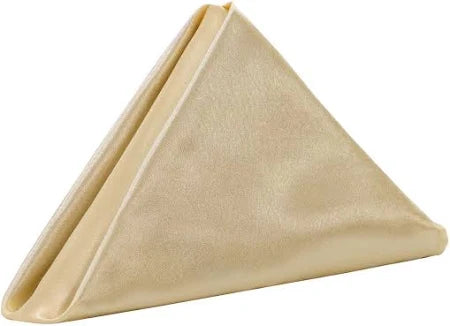 Champagne Gold Satin Napkin