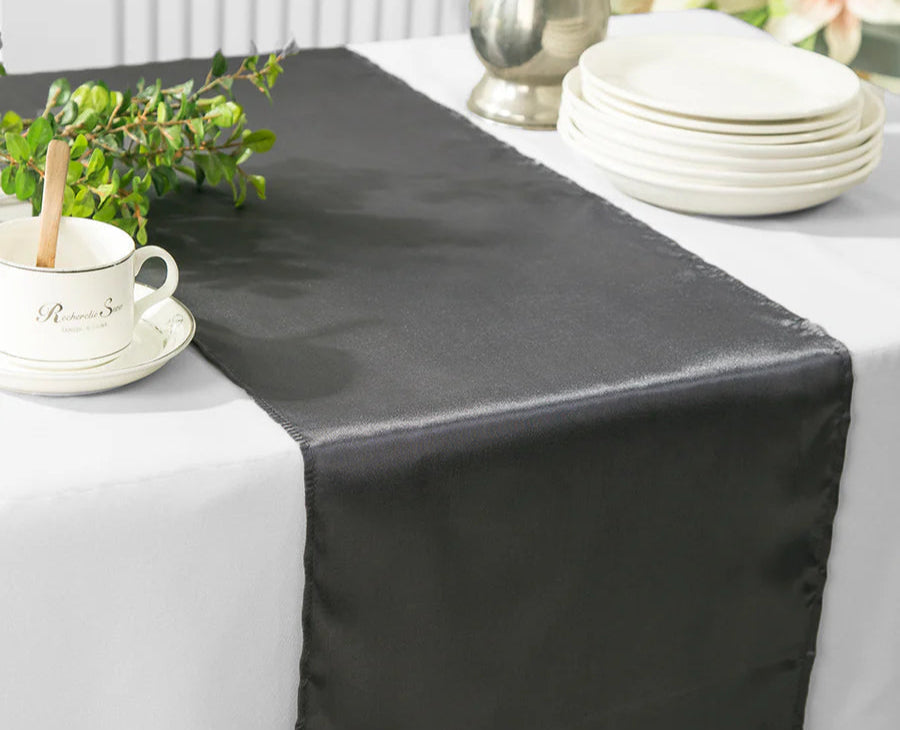 Charcoal / Platinum Satin Runner