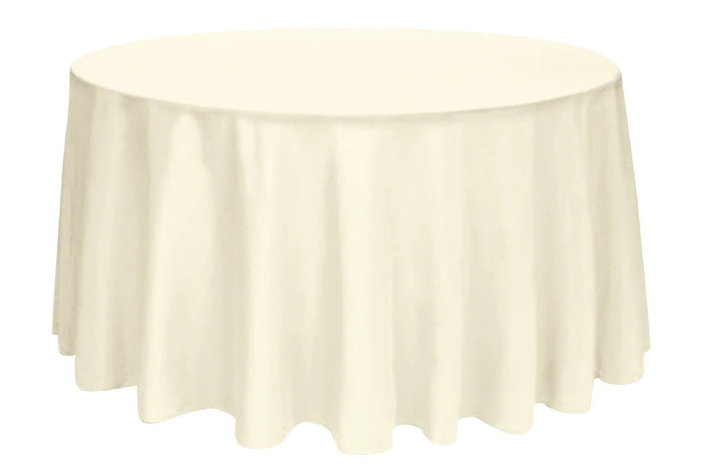 Tablecloth Cream Round 132"