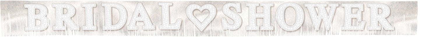 Glitter Fringe Bridal Shower Banner, 10-ft
