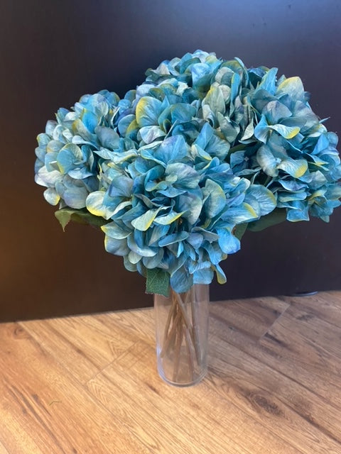 Dusty Blue Hydrangea Flowers in vase
