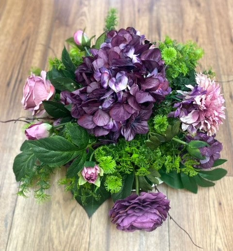 Purple and Blush flower Centerpiece