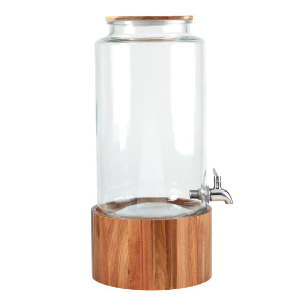 8.3L Wood Stand Beverage Dispenser