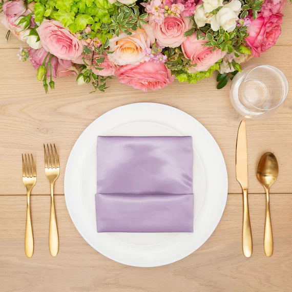Lilac Satin Napkin