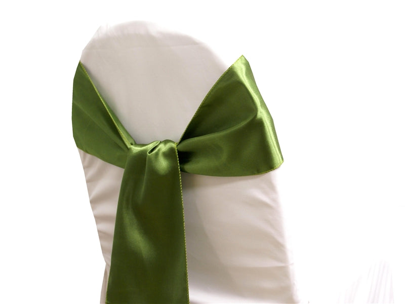 Olive Green Satin Sash