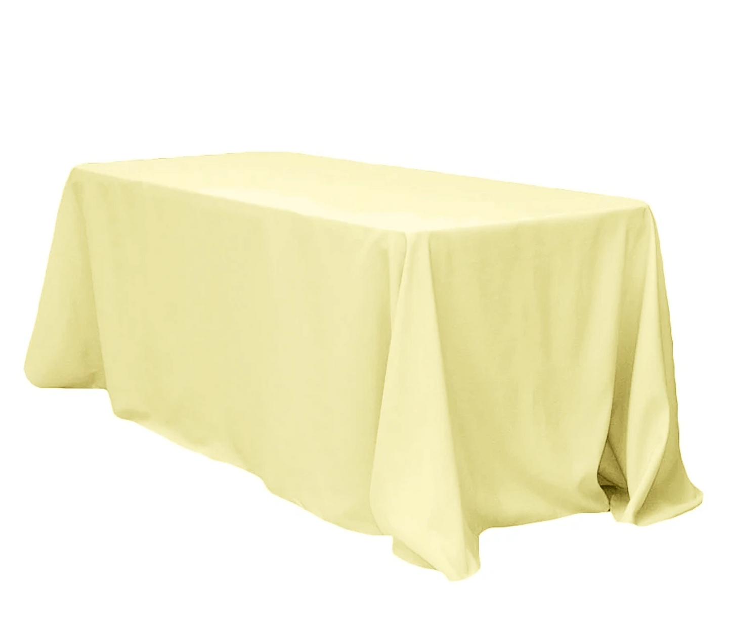 Tablecloth Light Yellow Rectangular 90" x 132"