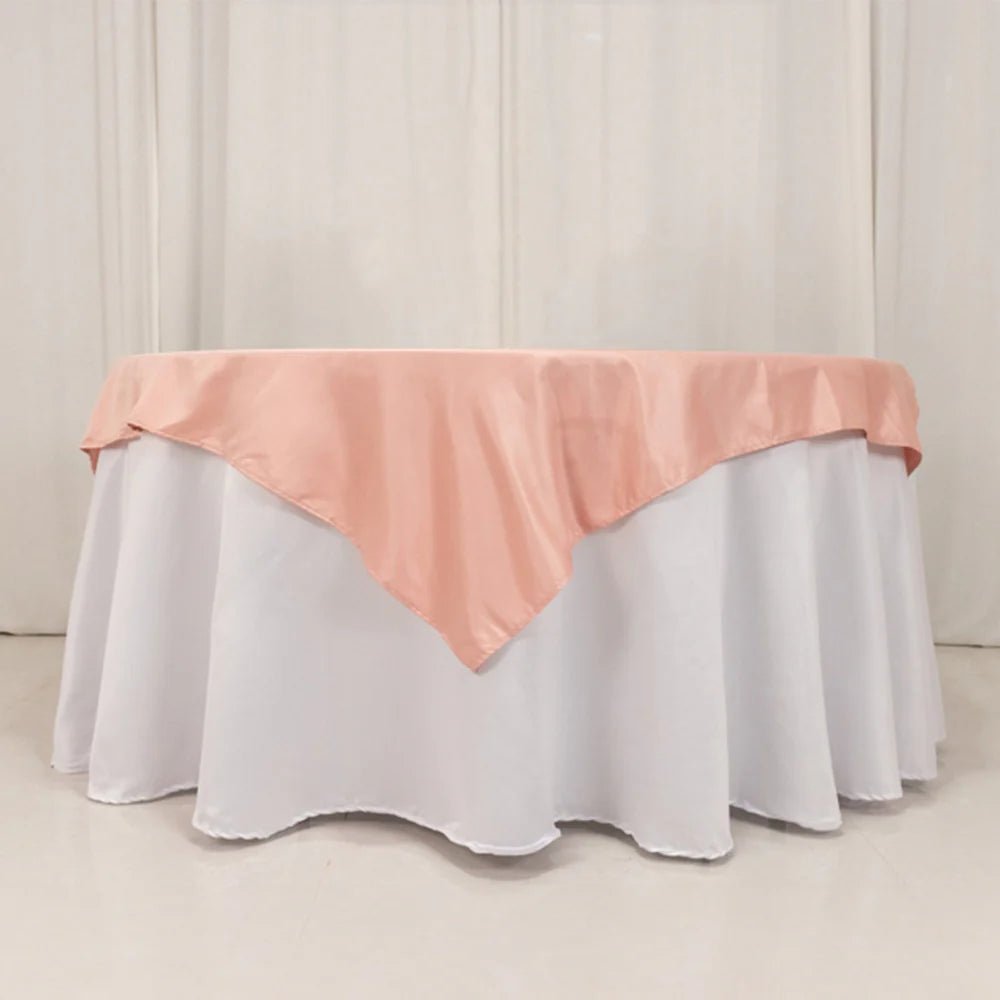 Peach Polyester Overlay 72" x 72"