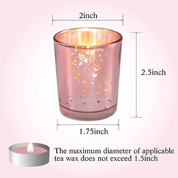 Votive Rose Gold Candle Holder