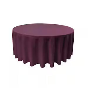 Tablecloth Purple Round 132"