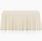 Tablelcoth Taupe Rectangular 90" x 132"