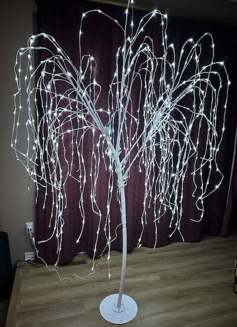 Light Up Willow Tree White