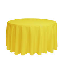 Tablecloth Bright Yellow Round 90"