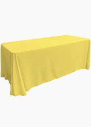 Tablecloth Dark Pastel Yellow Rectangular 90" x 132"