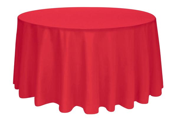 Tablecloth Bright Red Round 120"