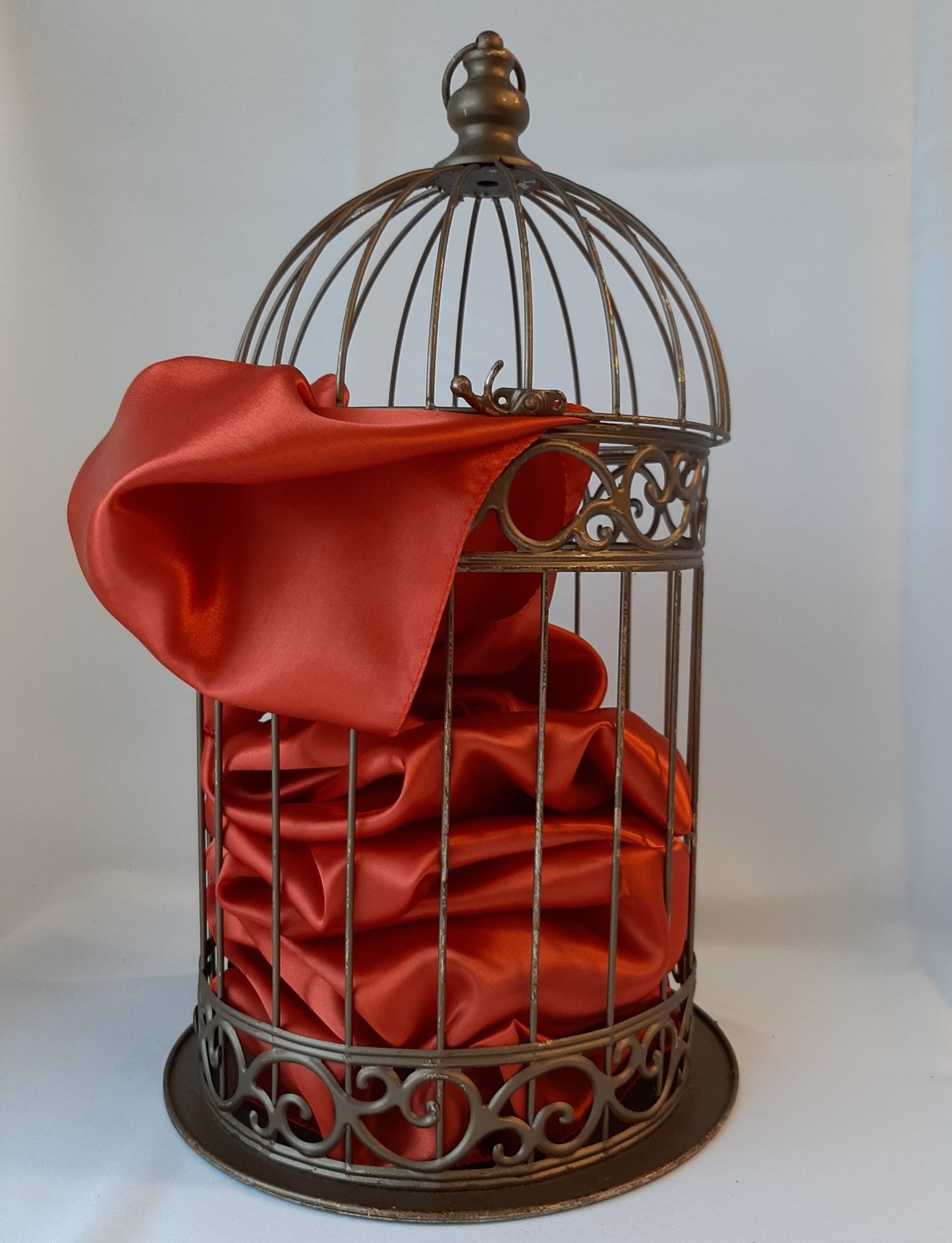 Burnt Orange Satin Runner