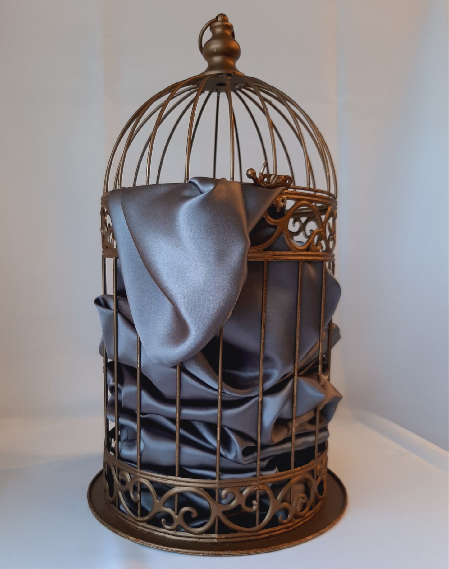 Charcoal Satin Runner