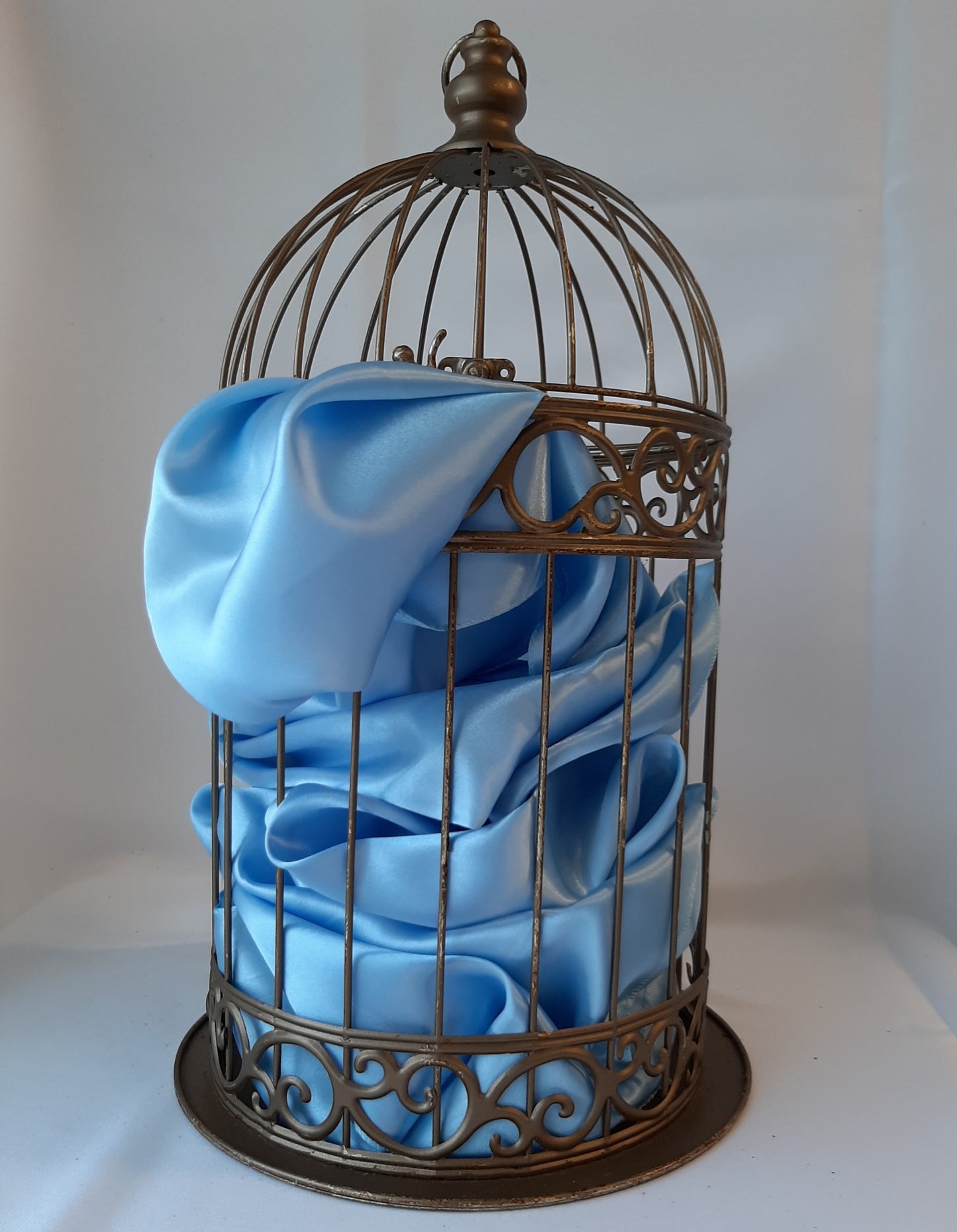 Serenity Blue Satin Runner