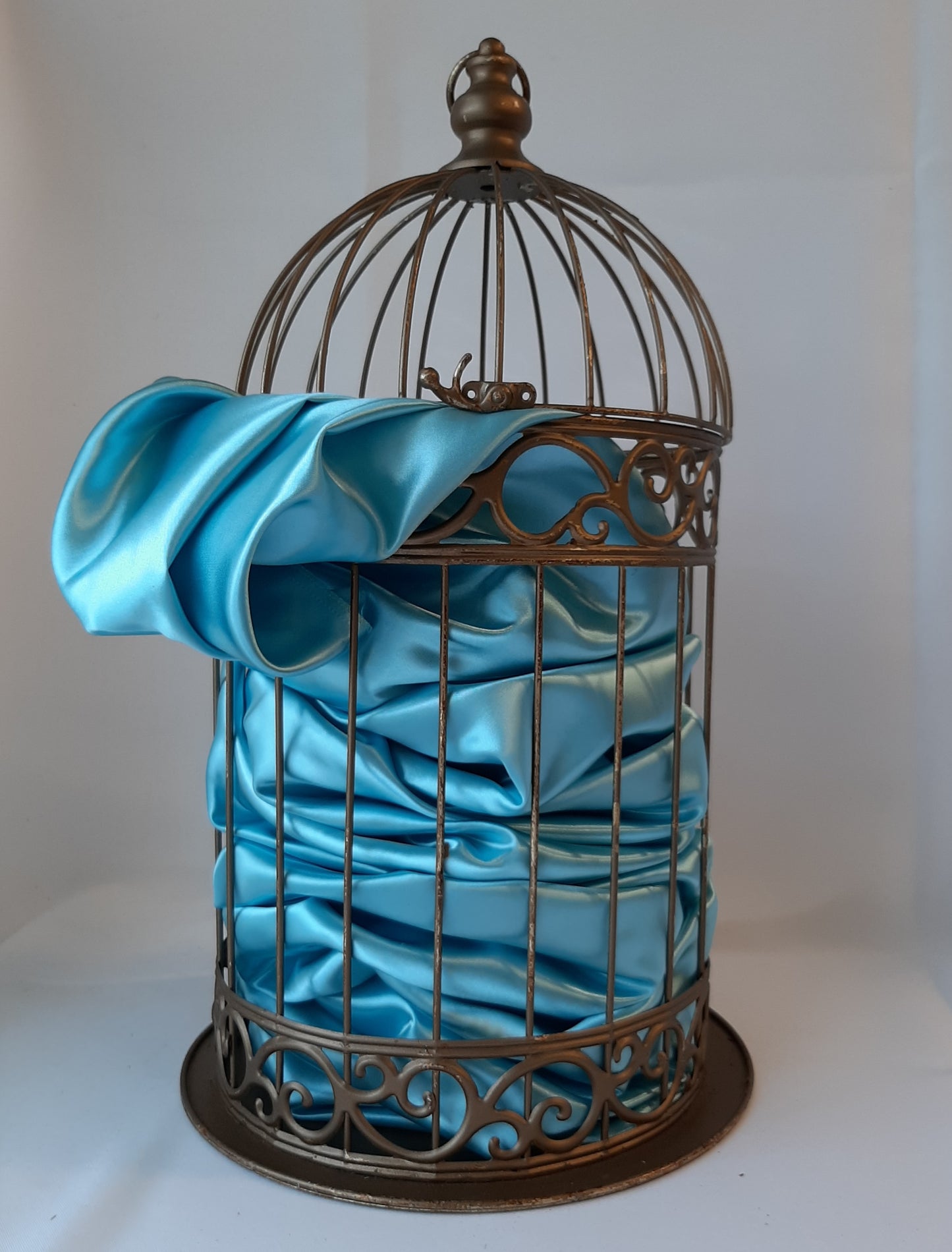 Sky Blue Satin Runner