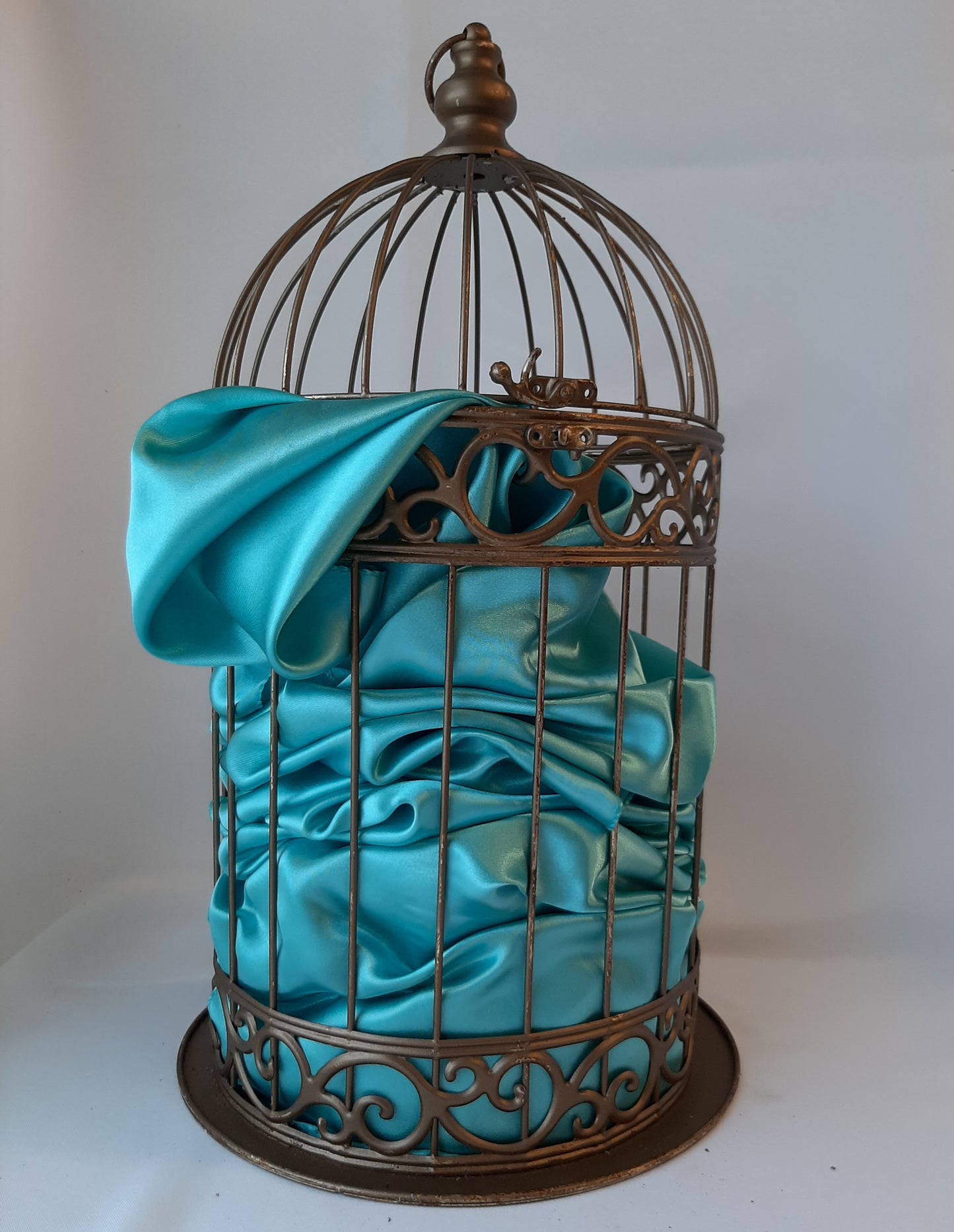 Turquoise Satin Runner